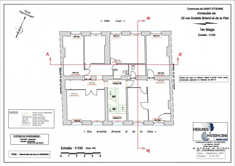 Immeuble Saint Etienne - Plan intérieurs